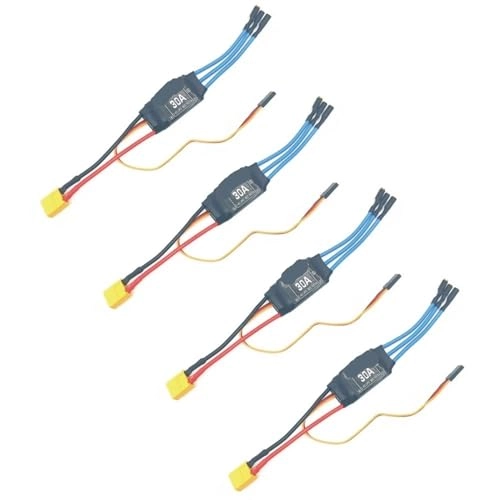 Brushless Electric Speed Controller - 30A XT60 Plug Pack of 4