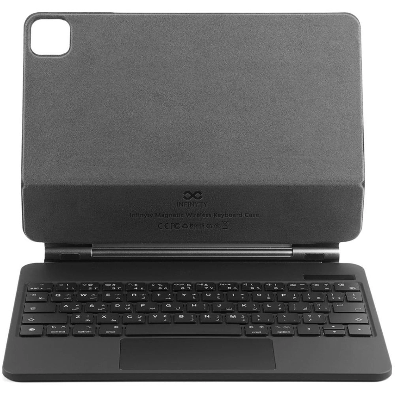 INFINYTY Keyboard Folio Case with Multi-Touch Trackpad and Stylus Slot for iPad Air (6th generation) 11-inch, iPad Pro 11-inch, iPad Air (4th/5th generation) 10.9-inch