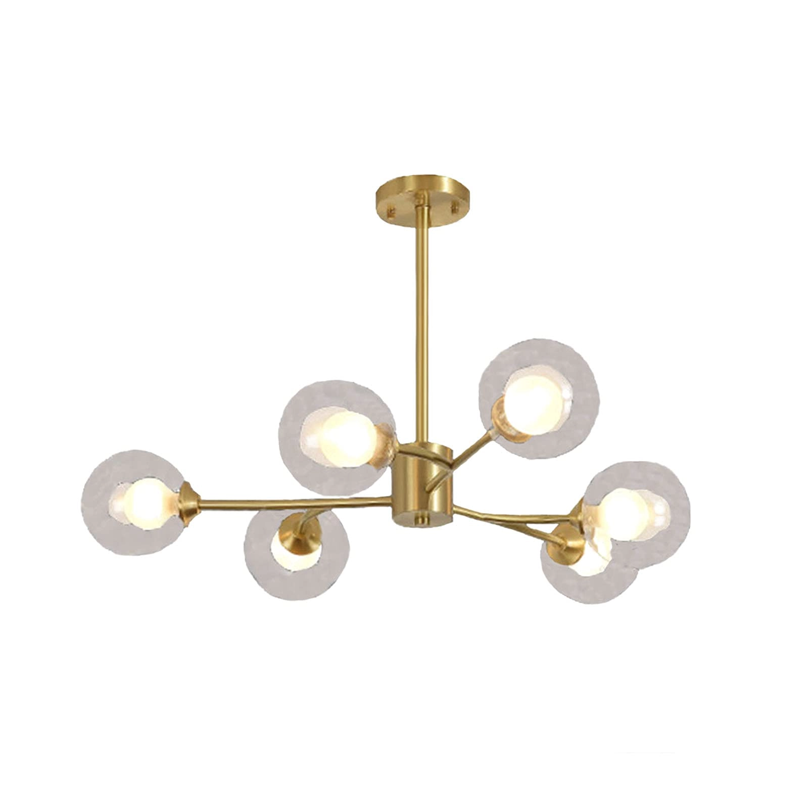 Molecular Chandelier - G9 Copper and glass 90*27*30cm