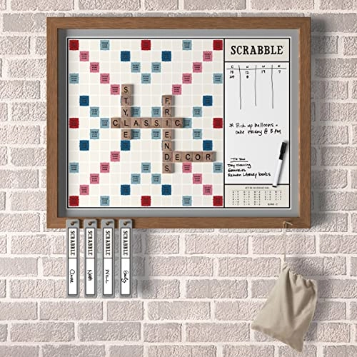 Scrabble Deluxe: Vintage 2-in-1 Wall Edition