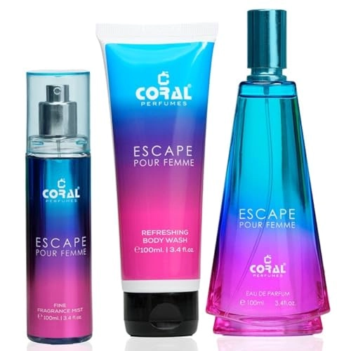 Eau De Parfum + Fragrance Mist + Bodywash - Pour Femme 3-piece