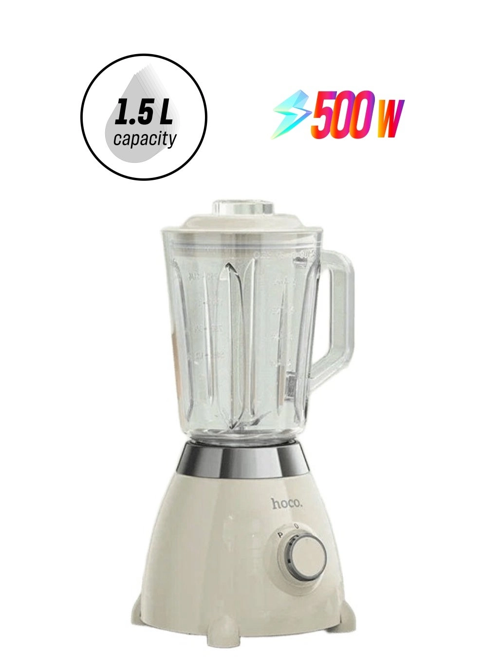 Electric Retro Juicer Maker Fruit Blender - 500W 1.5L
