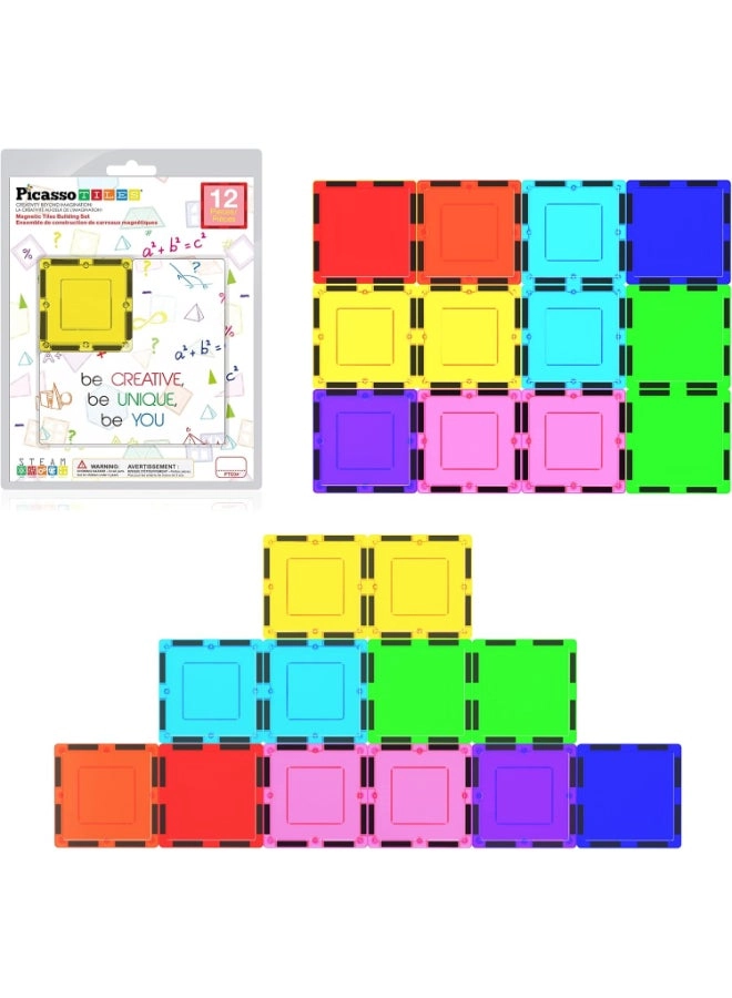 Magnetic Building Block Set - 12pcs