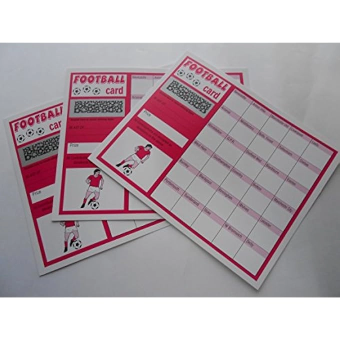 rayihni 30 SPACE FOOTBALL THEMED SCRATCH CARDS - SET OF 10