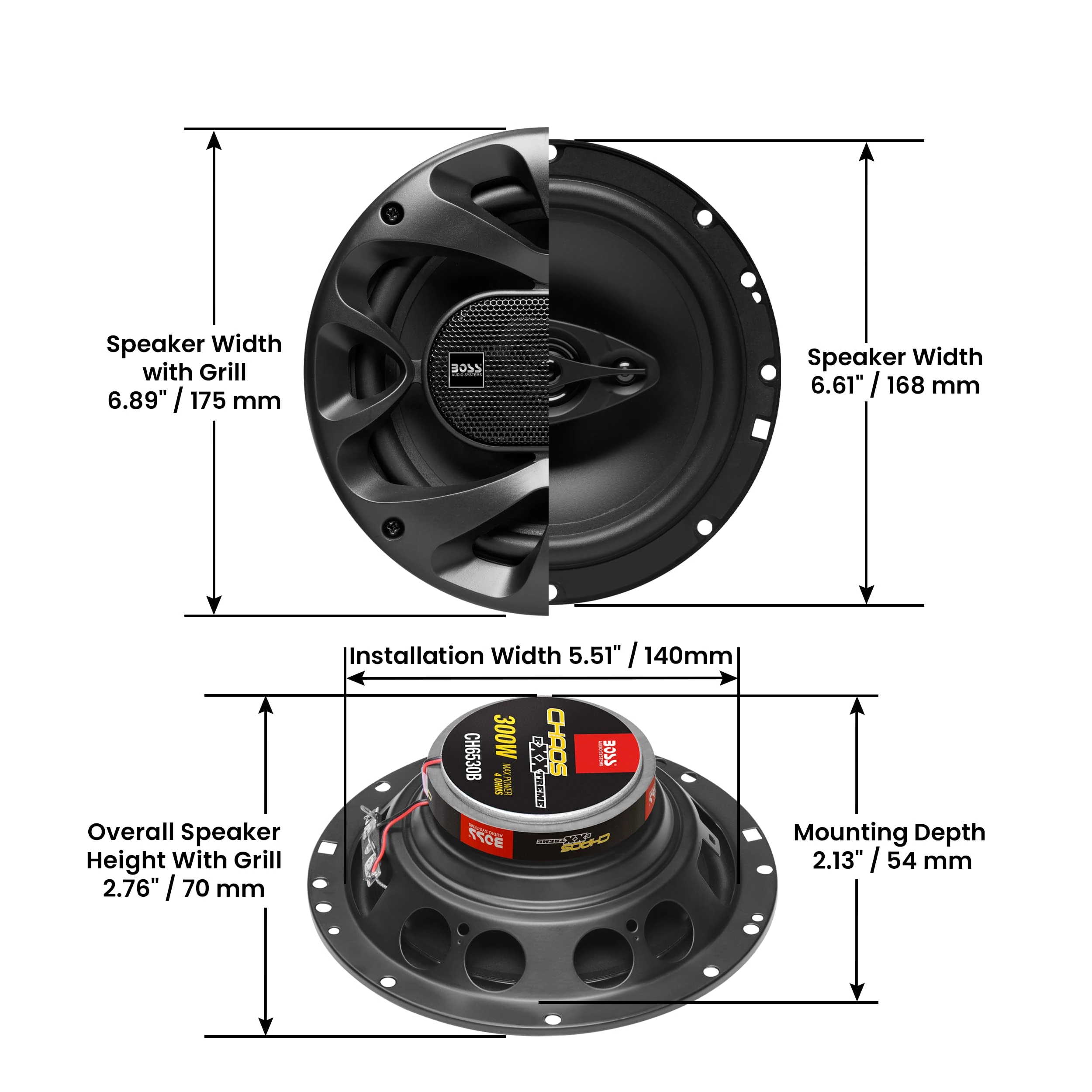 CH6530B - 6.5 Inches Surround Sound