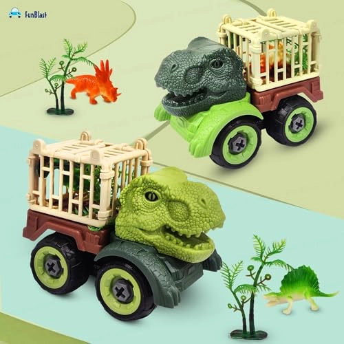 Dinosaur Truck - 4-in-1 DIY Dinosaur Assembling Toy