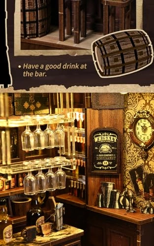 DIY Dollhouse Miniature Kit - Mini Handmade Wooden Assembly Required