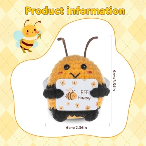 Bee Positive Bee 8 cm Wool
