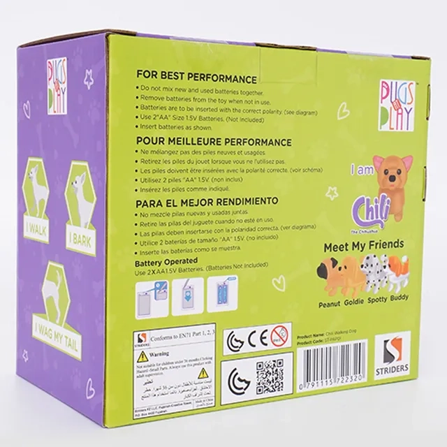 Battery Operated Walking Pet Spotty - 6.5-Inch