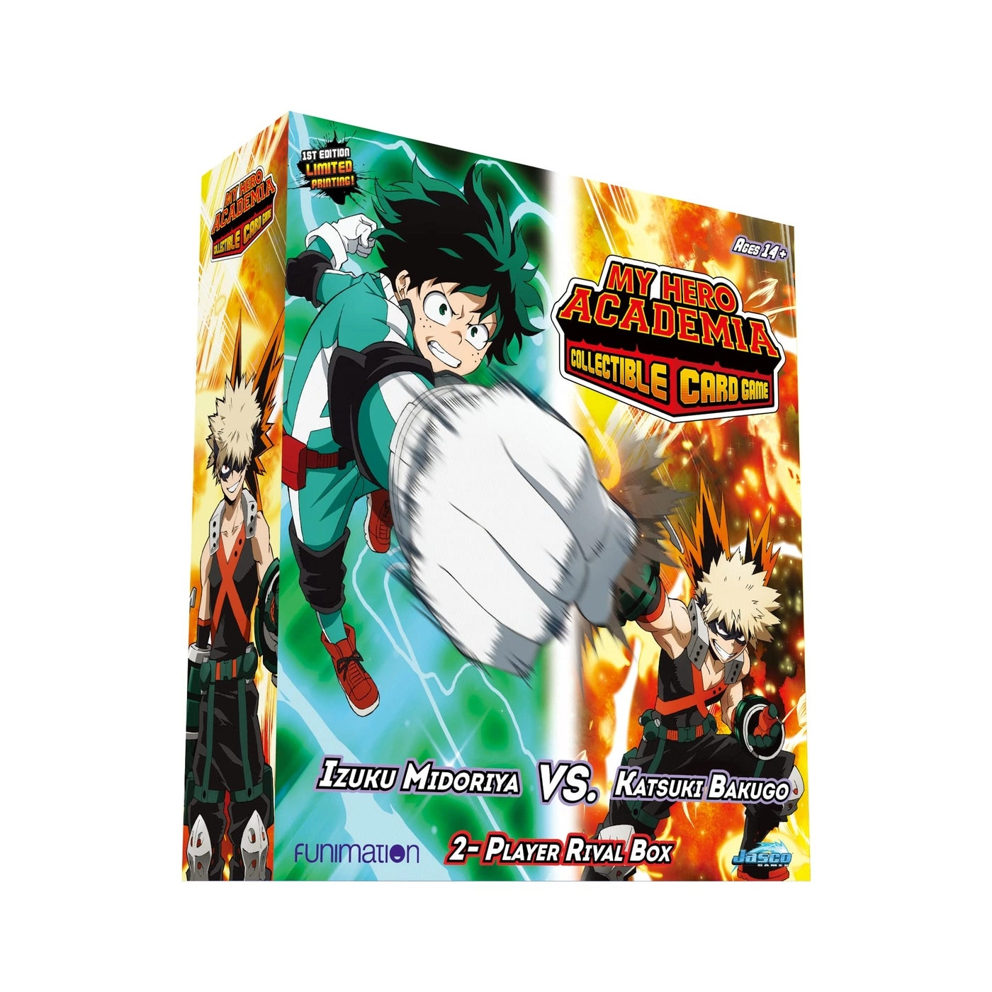 My Hero Academia Collectible Card Game Izuku Midoriya vs. Katsuki Two Player Rival Decks - 104-card starter set