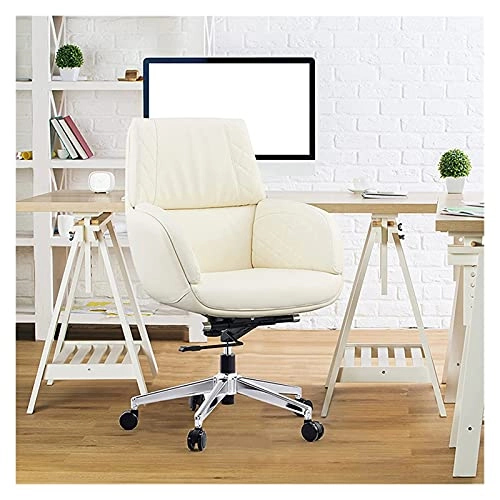 Desk Chair - PU Leather Brown High Back
