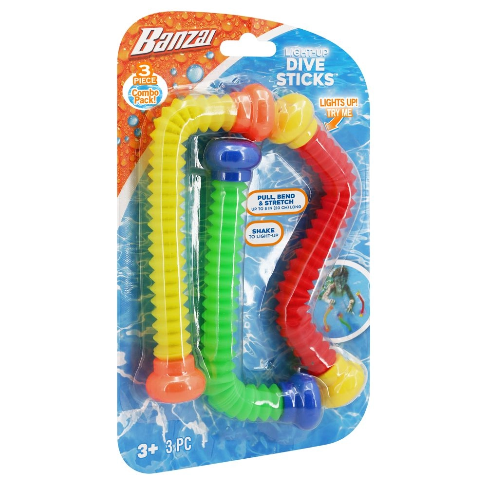 Flashing Dive Sticks - 3 Pieces AG1 Batteries Included