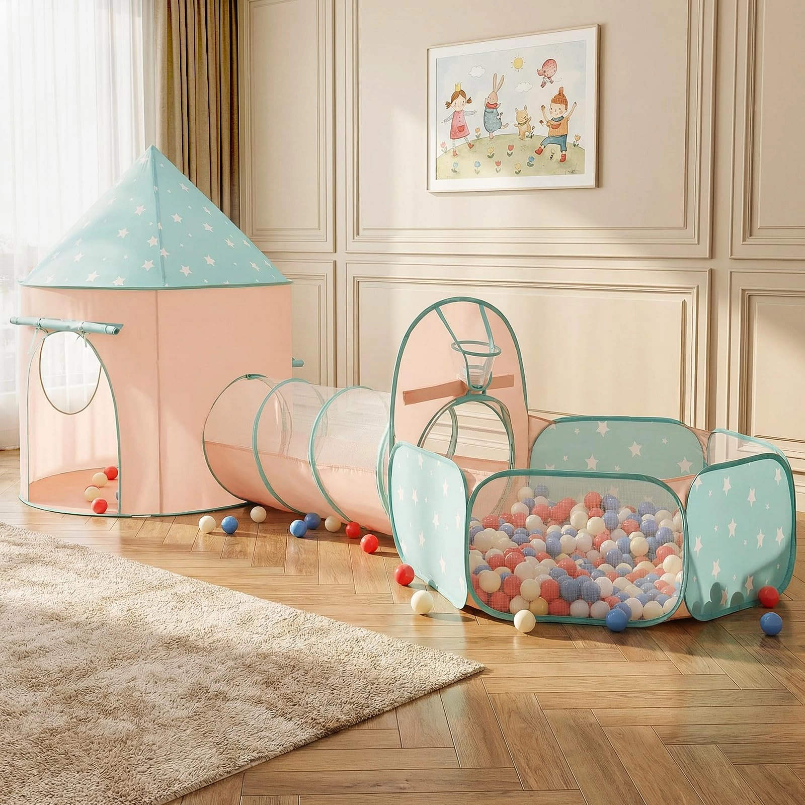 3 in 1 Kids Play Tent
