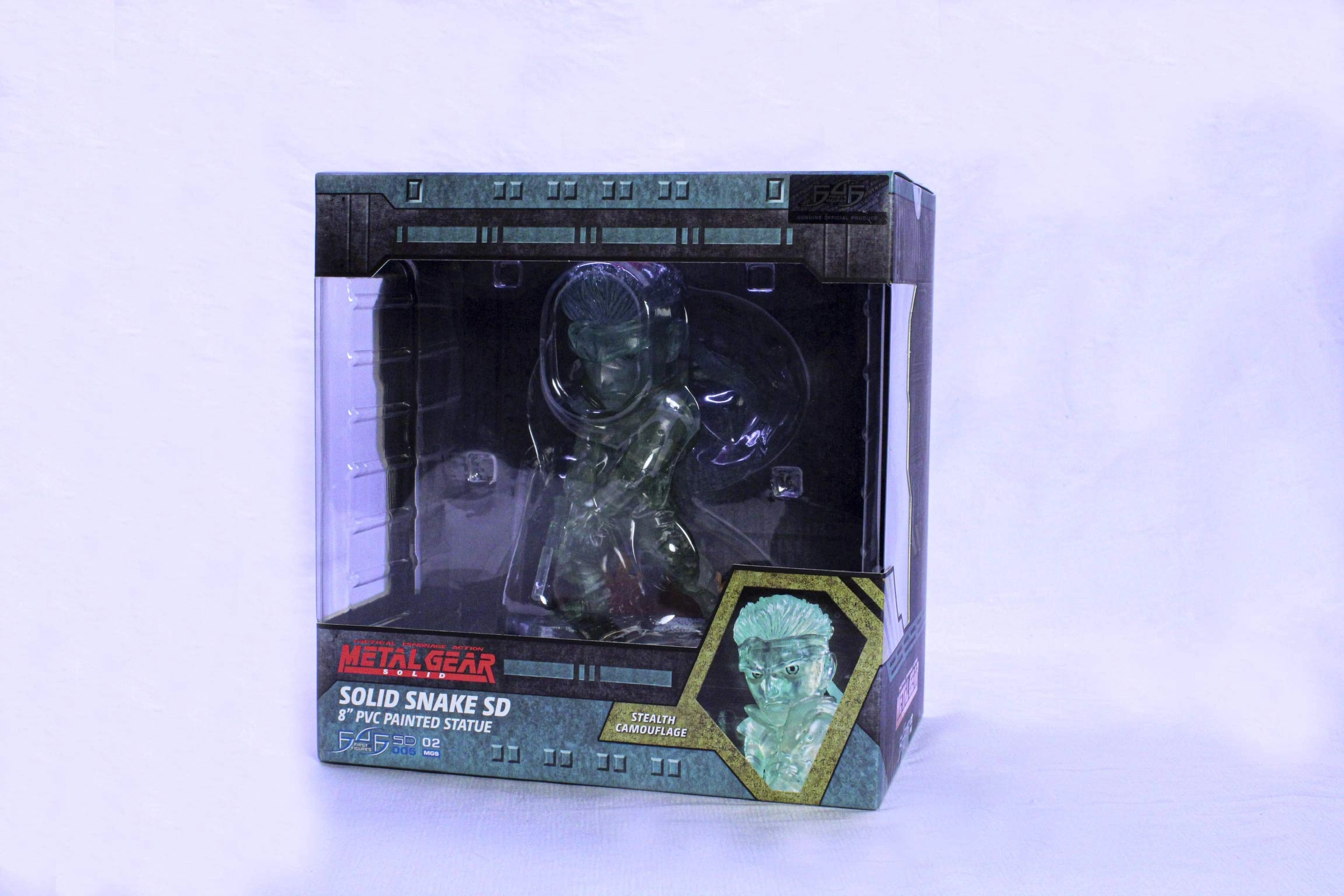 Solid Snake SD - Metal Gear Solid - 8" PVC Painted Stealth Camouflage