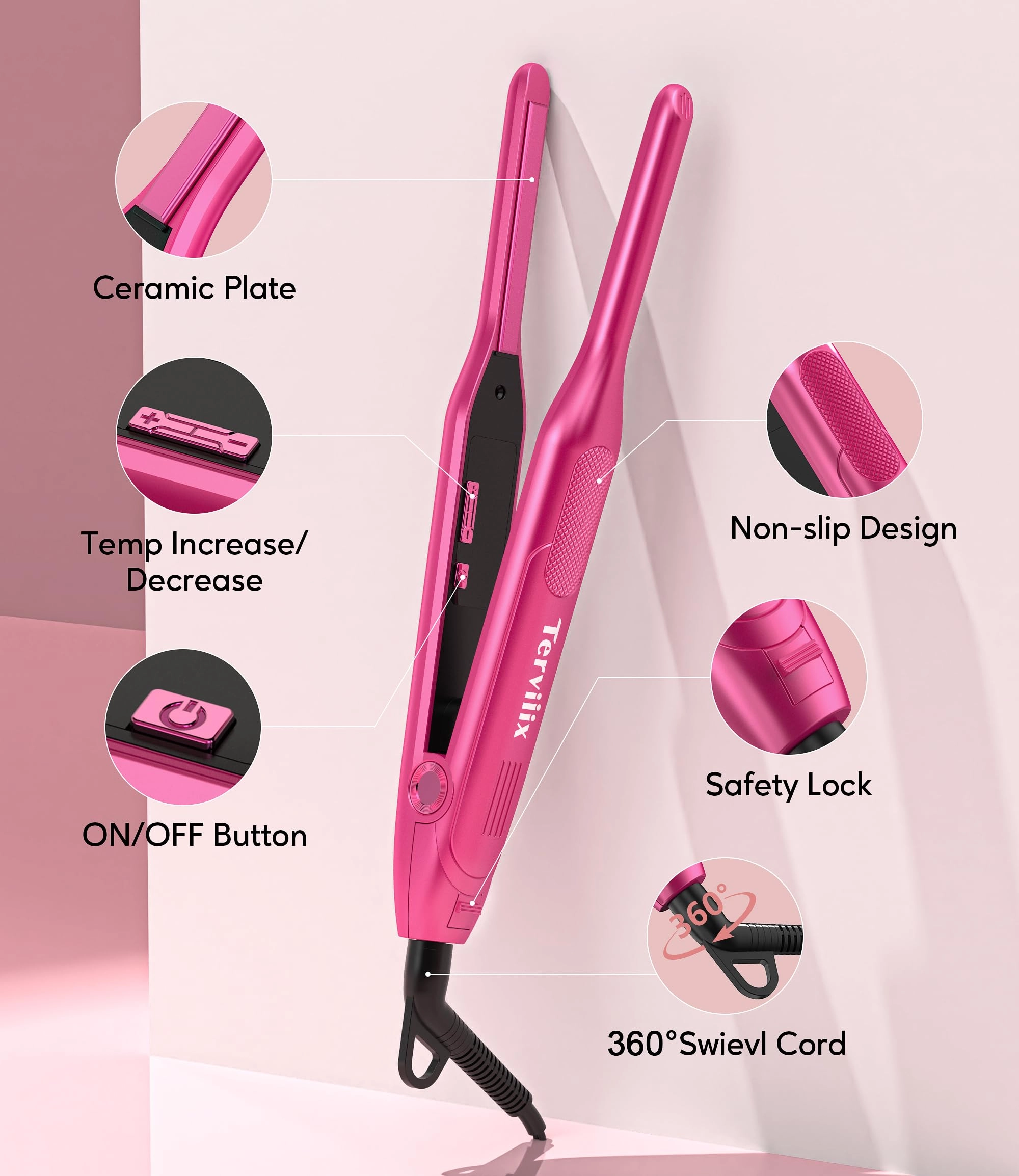 Pencil Flat Iron - 3/10 Inch