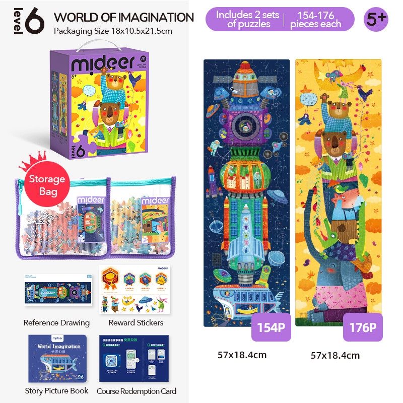 World Of Imagination 2-in-1 Puzzle (30654455-MD1489) - 330 pcs