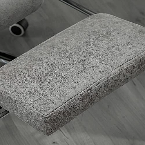 Desk Chair - PU Leather Brown High Back
