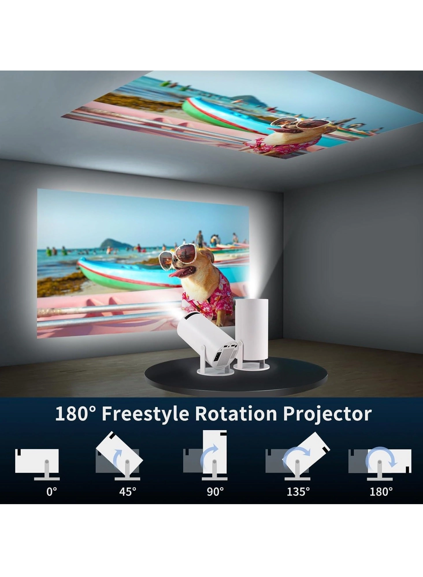 Smart 5G Portable Projector - HD 1080P