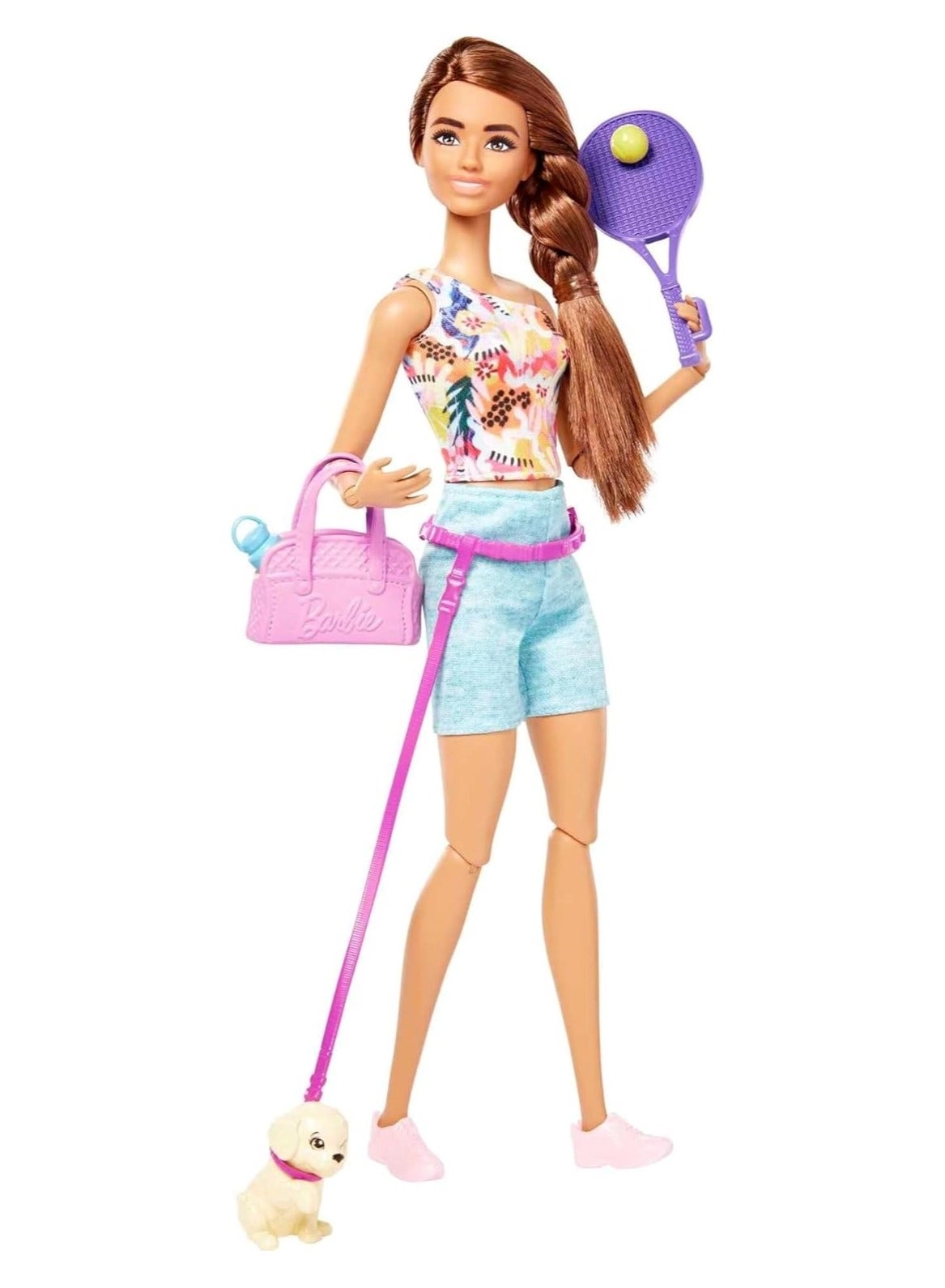 Barbie Doll - Puppy Workout Outfit Roller Skates