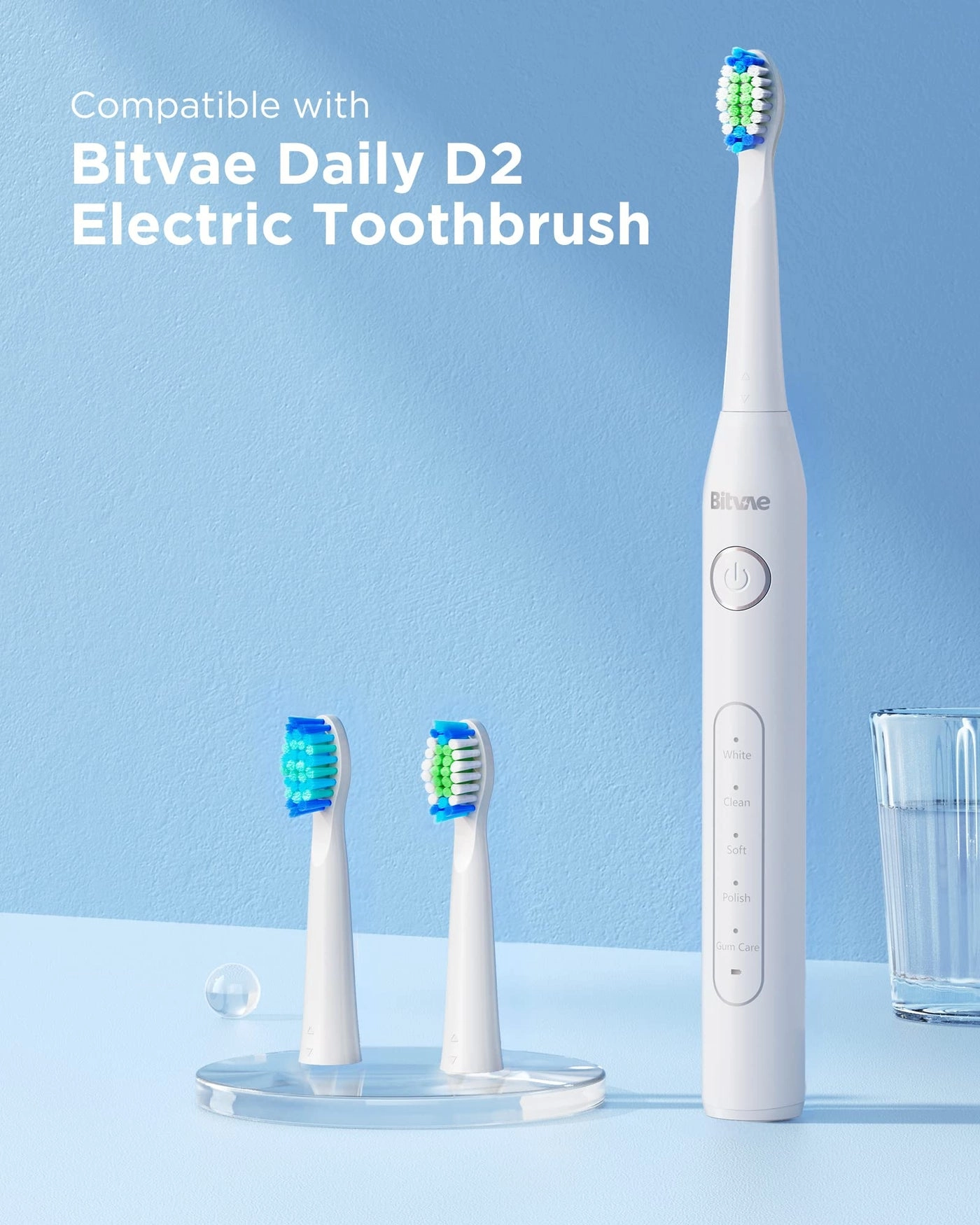 D2 - Electric Toothbrush Replacement Heads 4 Pack