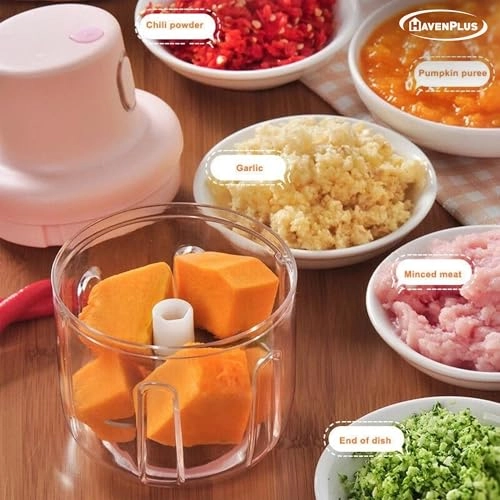 Electric Mini Garlic Chopper - 100ml USB Rechargeable