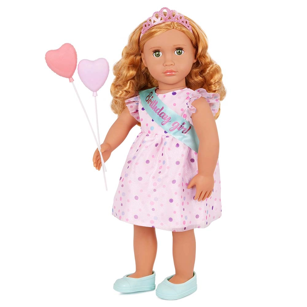 Esme Doll - 18 Inch Frilly Party Dress And Shoes Ages 3+