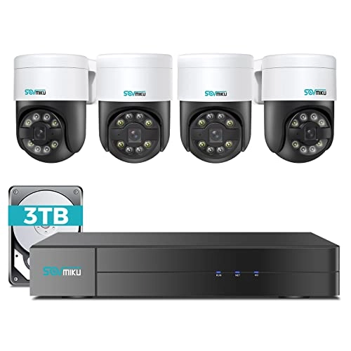 4K NVR - 3TB HDD + PTZ Camera - 5MP