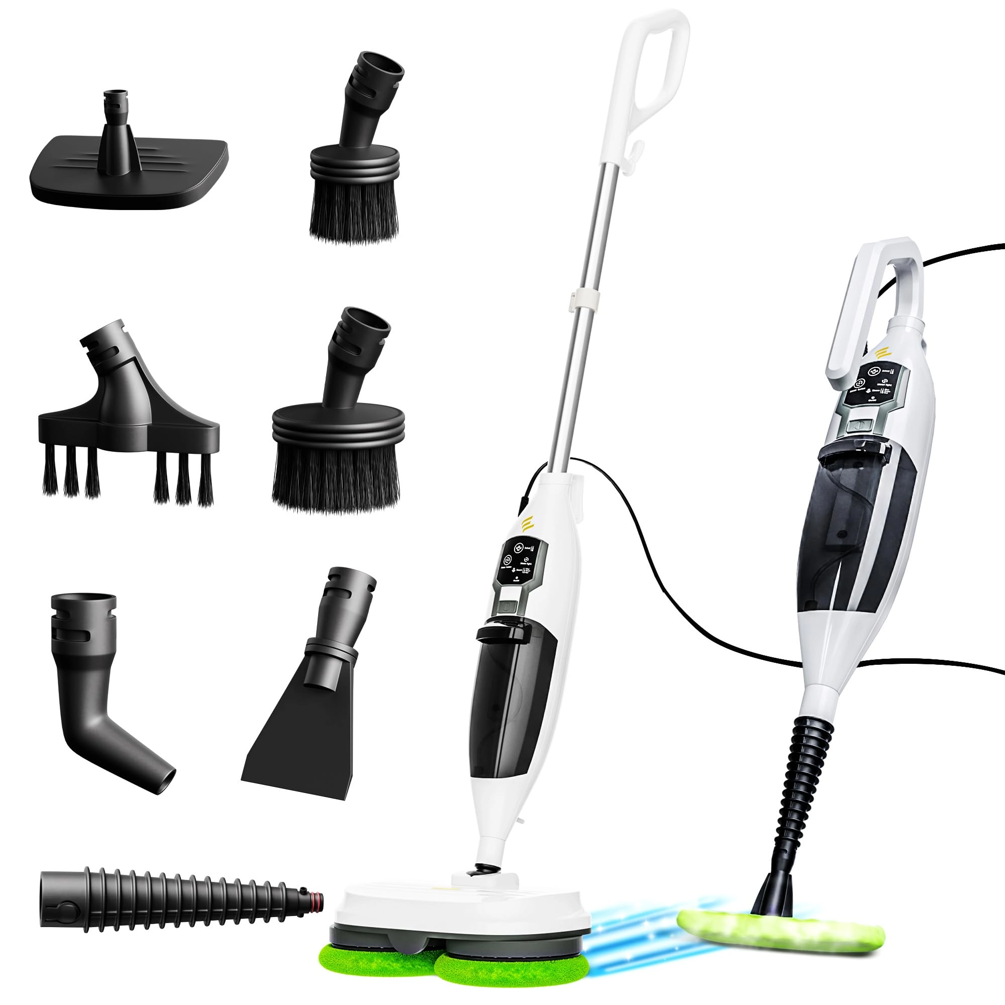 Elev8 Prestige Electric Steam Mop - 15-in-1 3 steam modes