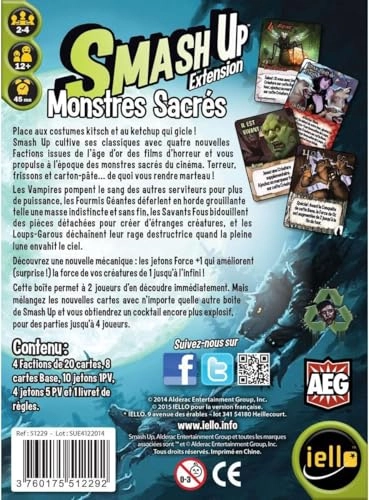 Smash Up: Makes His Cinema + Smash Up: Cthulhu + Smash Up: Holy Monsters + Decap Blumie