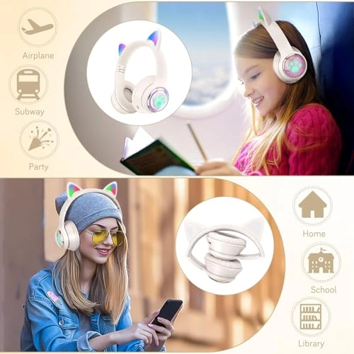 Cat Ear Kids Bluetooth Headphones Wireless Headphone