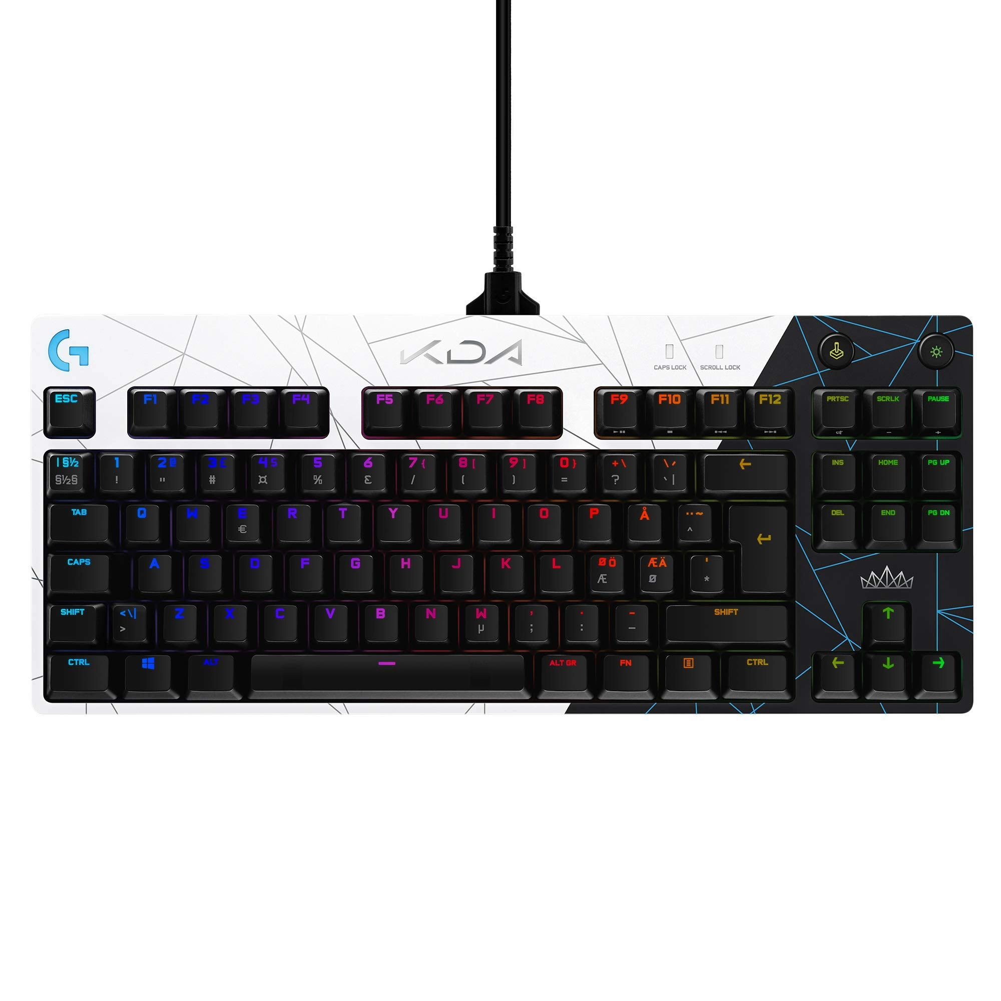 Logitech PRO K/DA - QWERTY Pan Nordic Layout Wired