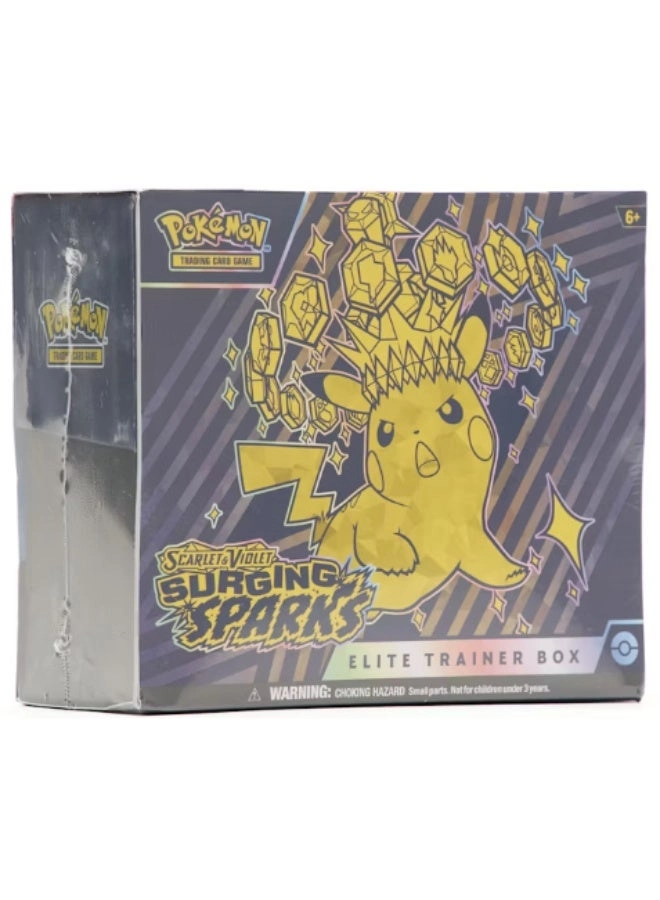 Surging Sparks Elite Trainer Box - Sealed Booster Packs Card Sleeves
