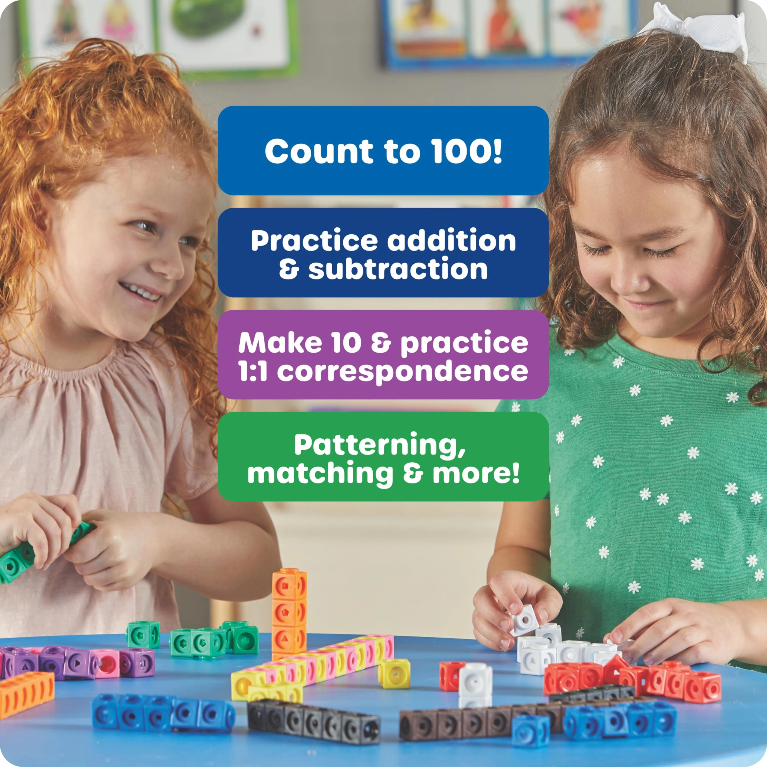 Math link Cubes Activity Set - 5+ Years 100 piece(s)