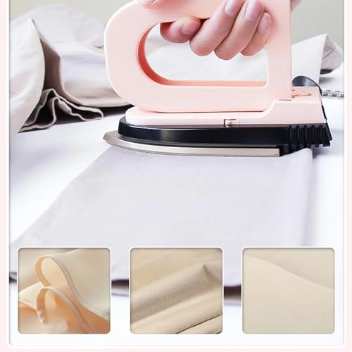 Portable Mini Travel Iron - 220W foldable pink