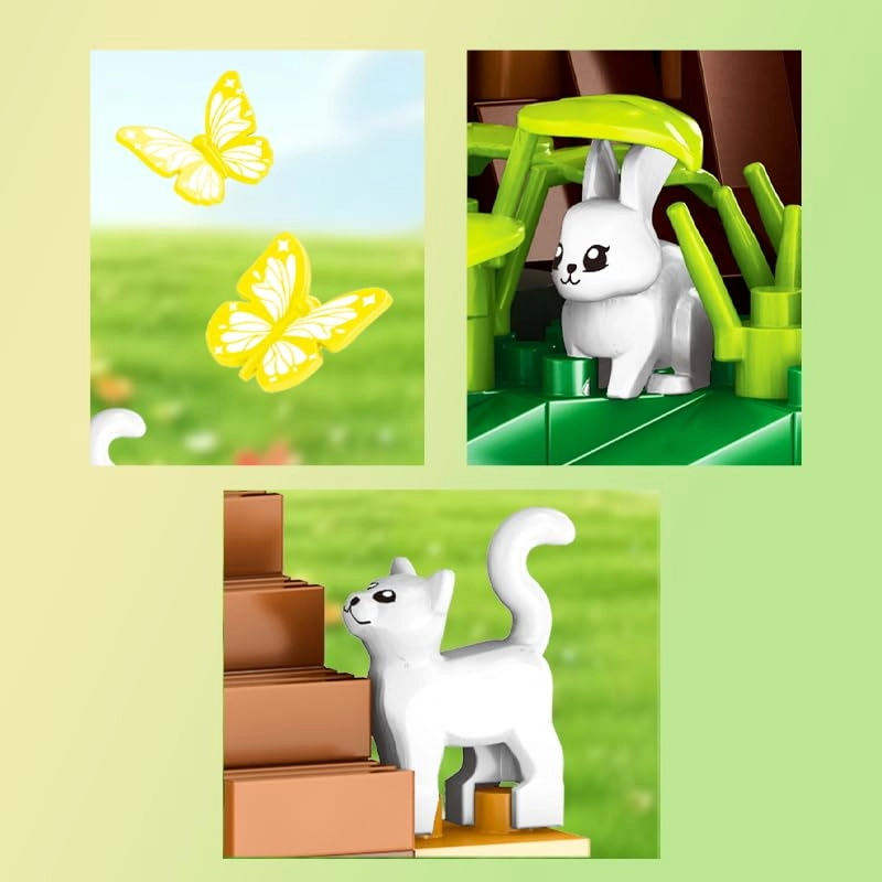 Rainbow Cherry Blossom Treehouse - 2338 pcs