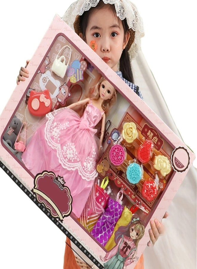 Barbie Princess Playset - 46CM Pink Ages 1+