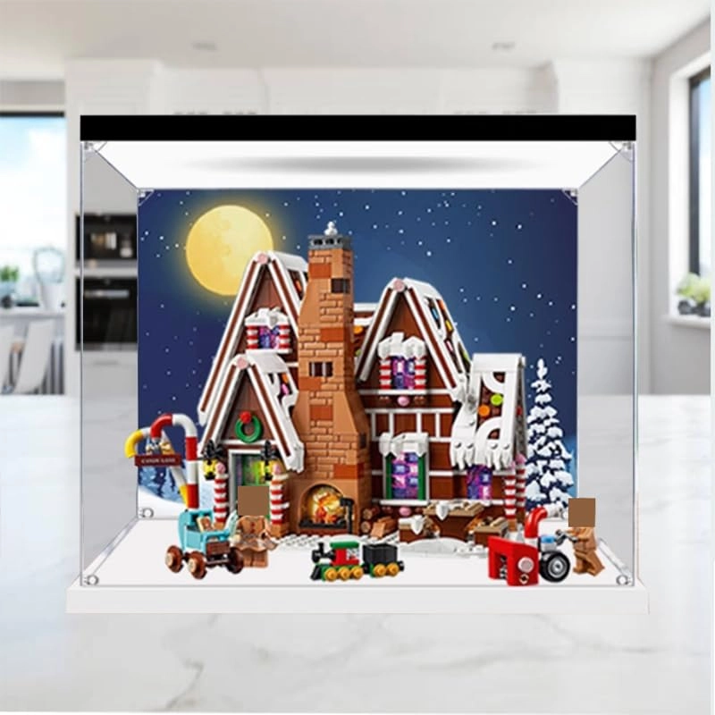 Display Case - Gingerbread House Lego