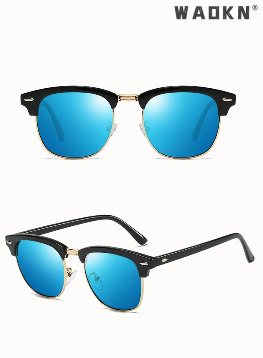 Aviator Sunglasses - 52mm Black Gray