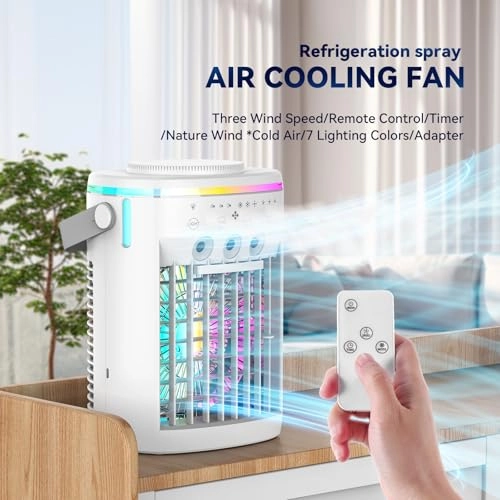 Portable Air Conditioner - 1000ml 2-4-8H Timer 3-Speed