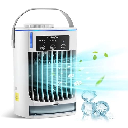 Portable Air Conditioner - 3-Speed USB-Powered Green
