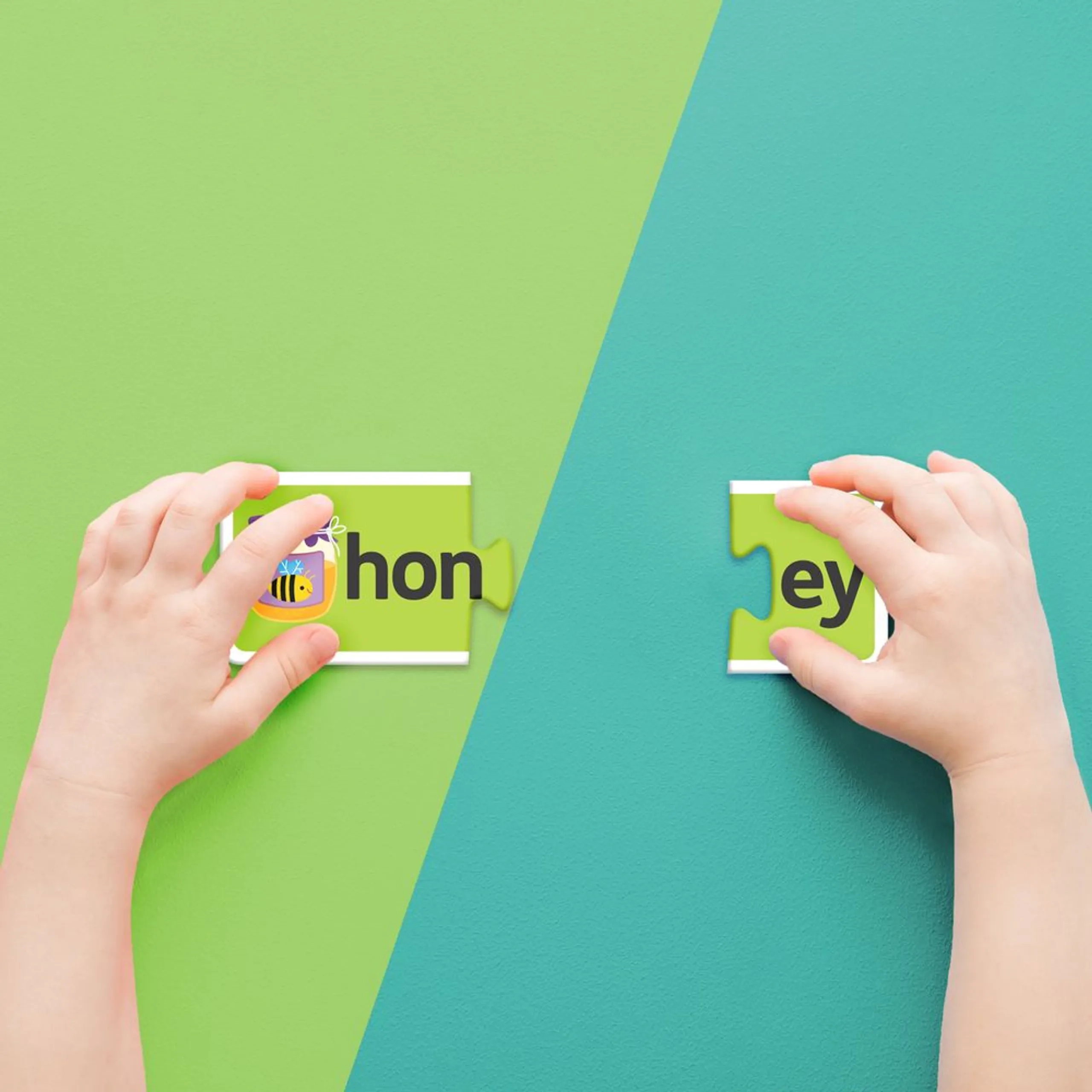 Match & Learn Jigsaw Puzzle & Book Set - Word Sounds - 3+ 60 pieces