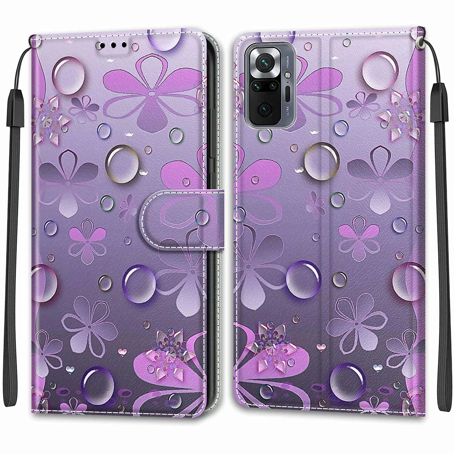 Wallet Case for Xiaomi Redmi Note 10 Pro - Faux Leather, Thermoplastic Polyurethane