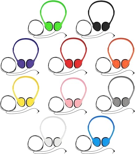 Bulk Classroom Student Wired Headphone 40 Pack