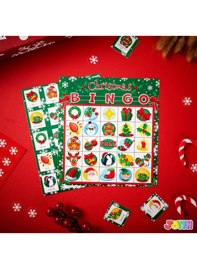 28 Players Christmas Bingo Cards - 5x5