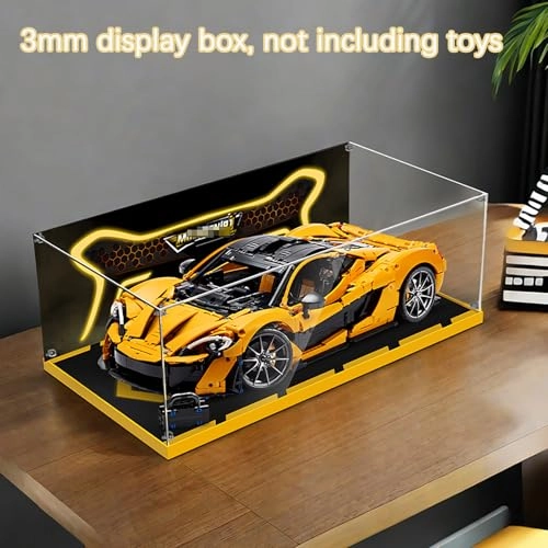 Display box for Lego 42172 McLaren P1 - 62 x 31 x 20 cm Acrylic