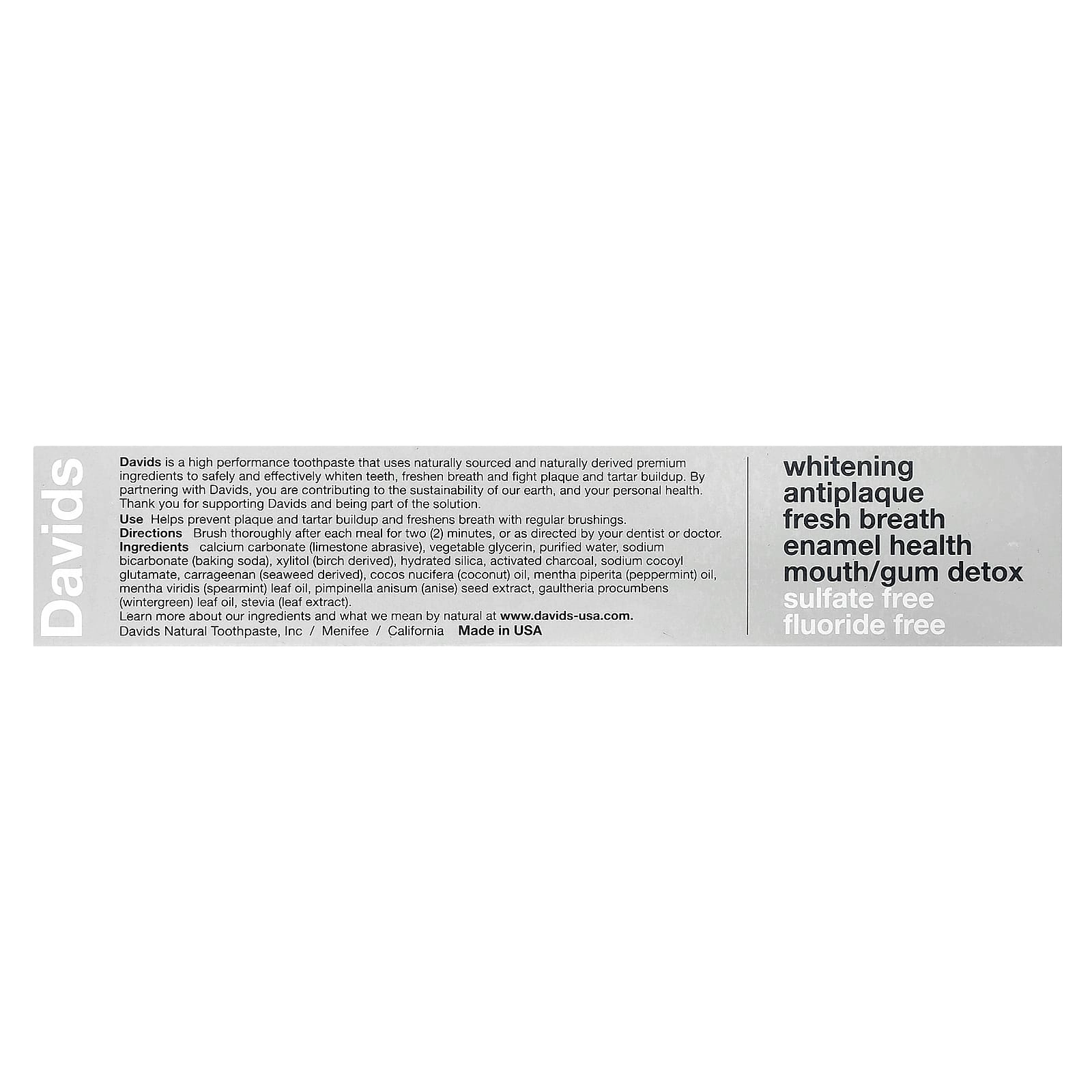 Whitening + Antiplaque Natural Mint + Charcoal Toothpaste 149 g