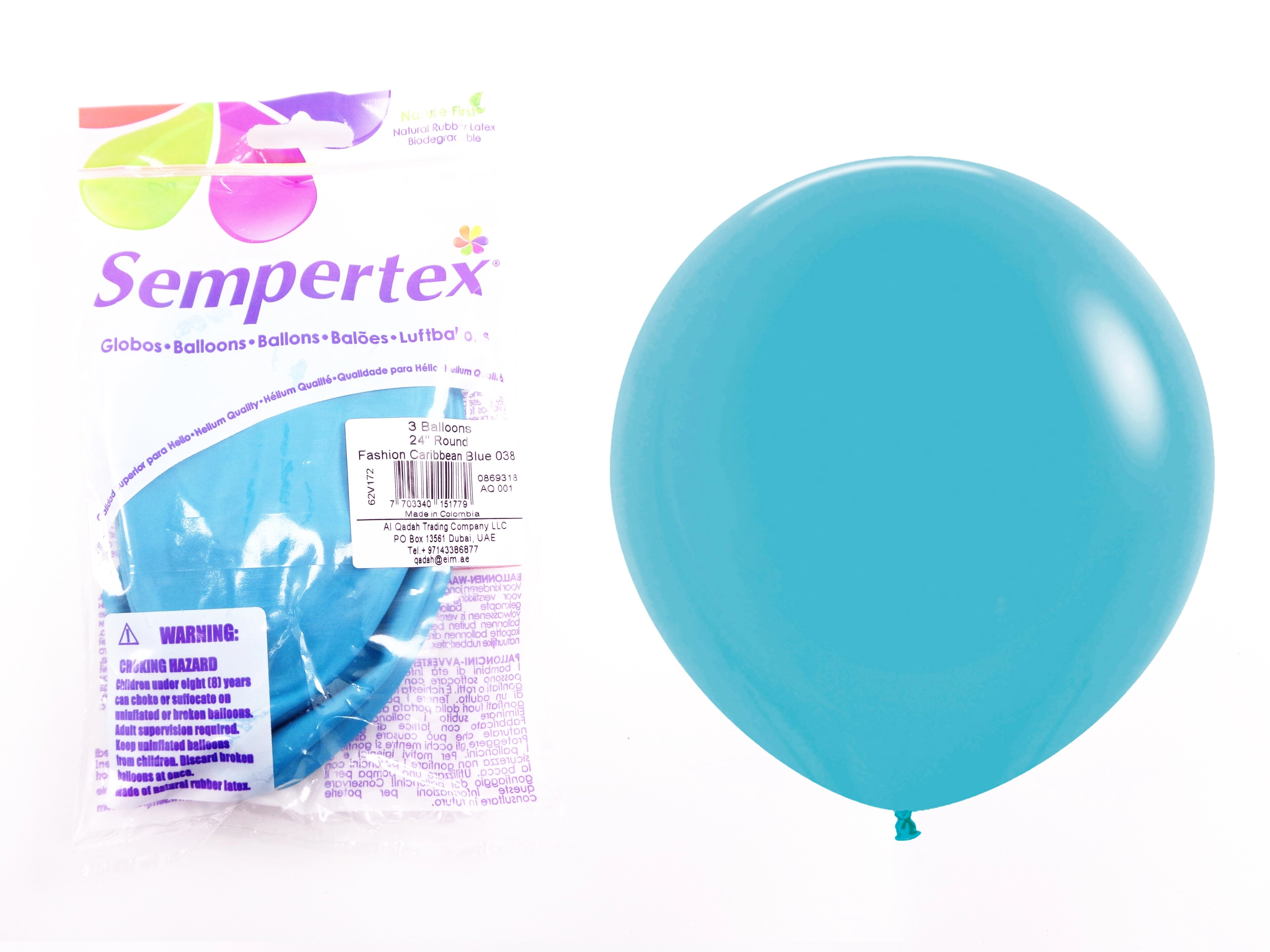 Latex Balloons - 100g Caribbean Blue