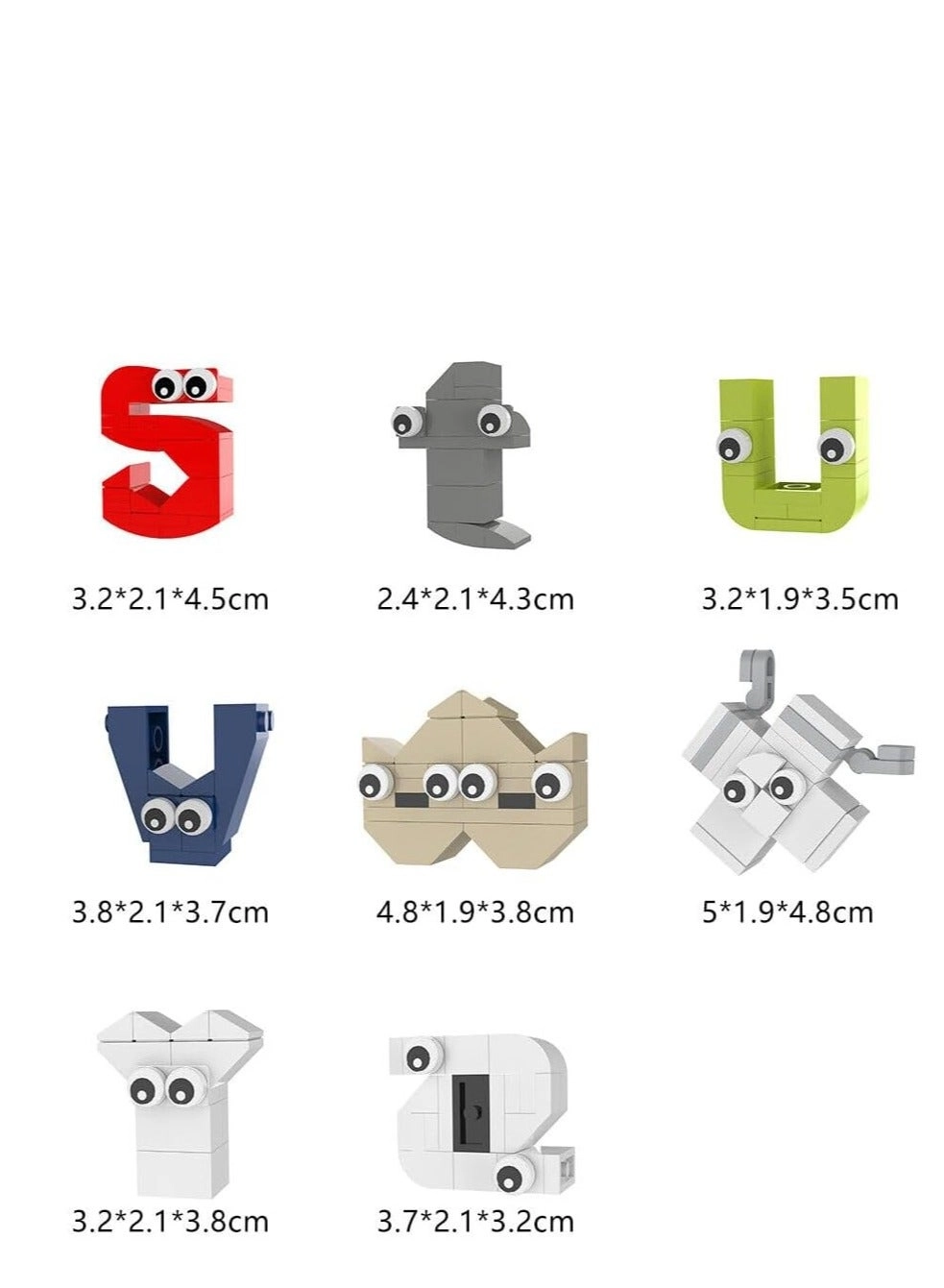 Alphabets Lower case A-Z - 538pcs