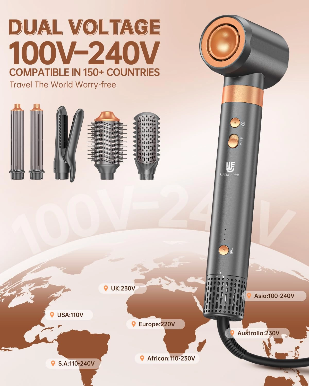 F9E - 7 in 1 Dual Voltage 1400W