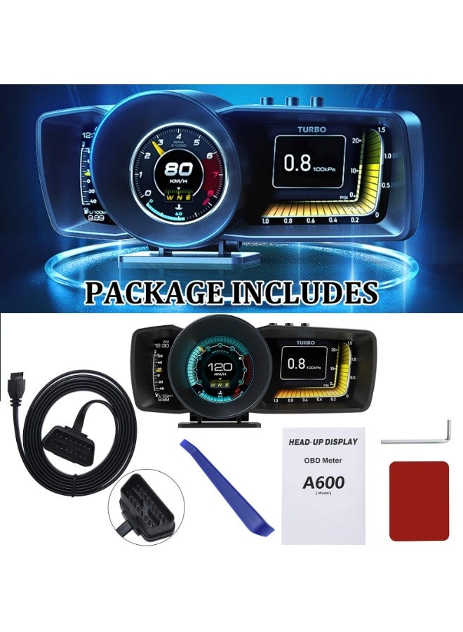 A600 - OBD2+GPS Dual System 3 LCD Screens